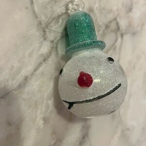 Snowman head ornament